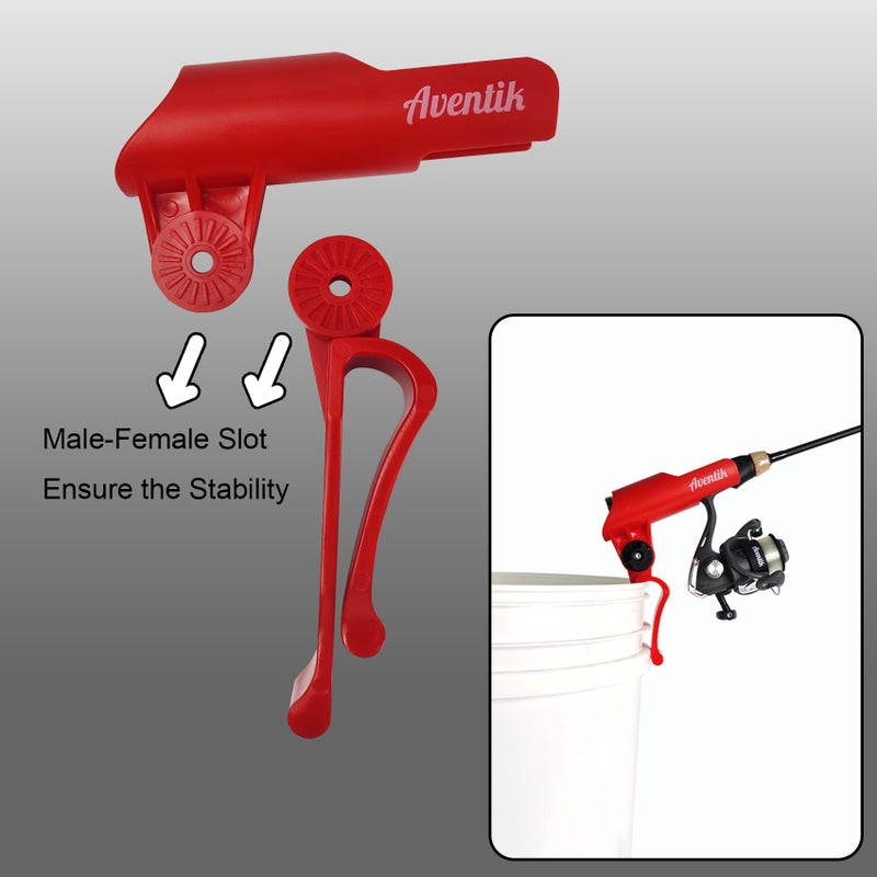 EUPHENG Aventik Adjustable Bucket Rod Holder(Red 4pcs) - Image 4
